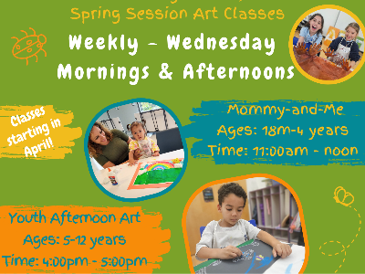 BHV Youth Afternoon Art Class (5-12  years) 